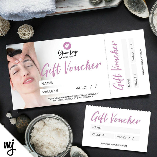 Custom Printed Gift Vouchers | Perforated | Massage Masseur Beauty Therapist 04