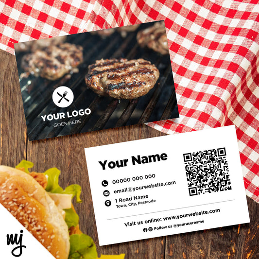 Custom Business Card Printing | Fast Food Restaurant Takeaway Burger 03